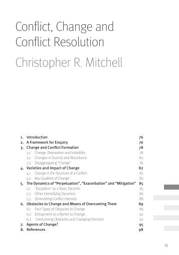 Conflict, Change and Conflict Resolution - Berghof Handbook for ...