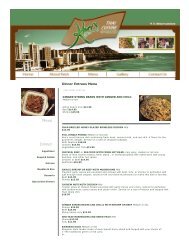 Keo's Thai Cuisine - Dinner Entrees Menu - Mydestination