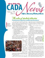 The value of student activities - CADA