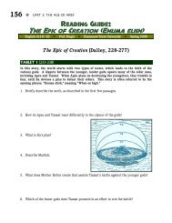 The Epic of Creation (Enuma elish) - KsuWeb - Kennesaw State ...