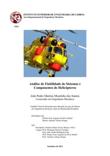 Análise de Fiabilidade de Sistemas e Componentes de Helicópteros