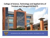 College of Science, Technology and Applied Arts of Trinidad ... - HETS