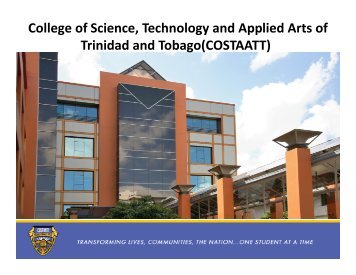 College of Science, Technology and Applied Arts of Trinidad ... - HETS