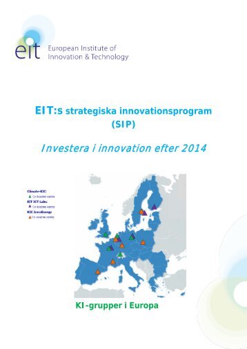 EIT Strategic Innovation Agenda 2011 - European Institute of ...