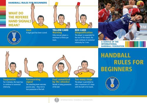 HANDBALL RULES FOR BEGINNERS - IHF