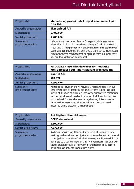 Virksomhedsberetning 2001.pdf - Det Digitale Nordjylland