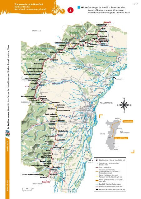 187 km Des Vosges du Nord à la Route des Vins Von den ... - Cadr67