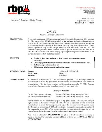 RBP DX-40 - MicroChem