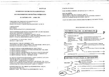 Tilbage til udgangspunktet 20.okt 1993-april 1994 - Gaderummet