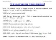 THE SOLAR WIND AND THE HELIOSPHERE