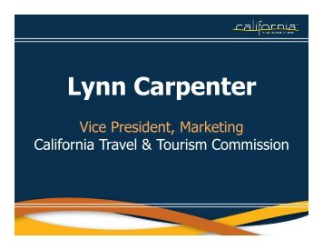 Social Media Plan - the California Tourism Industry Website