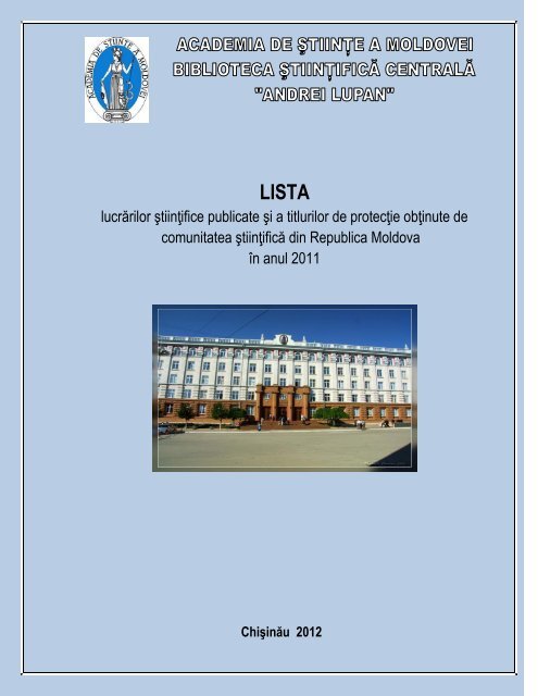 Download - Biblioteca Ştiinţifică Centrală "A. Lupan" - Academia de ...