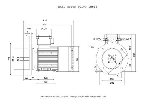 RAEL Motor BG100 IMB35 - Stoewer-Getriebe.de