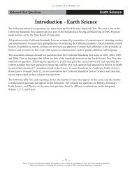Earth Science Released Test Questions - Standardized ... - Earthguide
