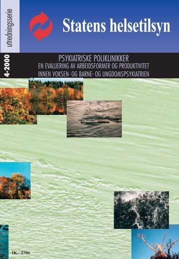 Psykiatriske poliklinikker - en evaluering av ... - Helsetilsynet