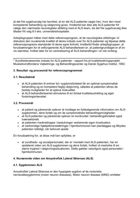 Referenceprogram for Amyotrofisk Lateral Sklerose Dansk ...