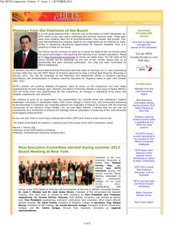 to download printable PDF version of the newsletter. - HETS