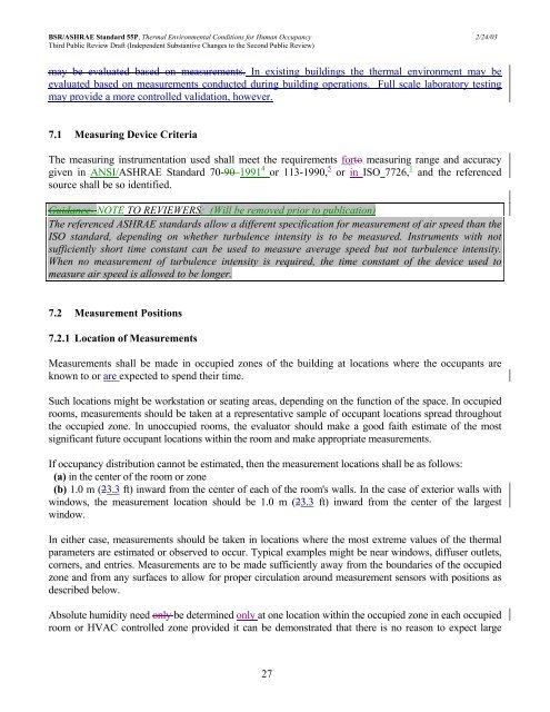 ASHRAE STANDARD - 55R