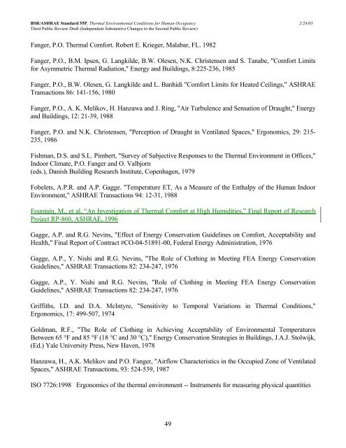 ASHRAE STANDARD - 55R