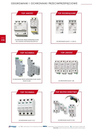 ODGROMNIKI I OCHRONNIKI PRZECIWPRZEPIĘCIOWE - Schrack