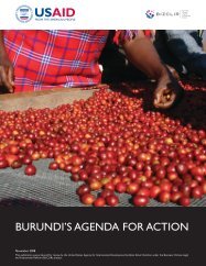 Burundi's AgendA for Action - Economic Growth