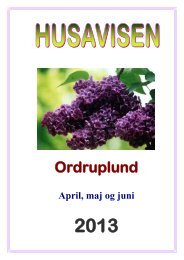 April, maj og juni - til indhold