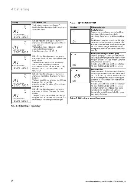 auroSTEP-plus VEH-SN-250-3-i Betjening.pdf - Vaillant