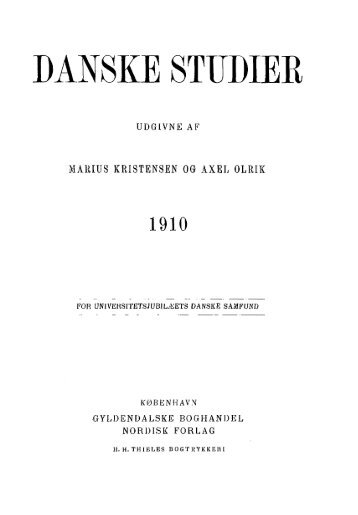 Danske Studier 1910
