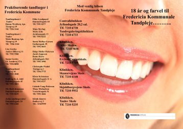 18 år og farvel til Fredericia Kommunale Tandpleje………..