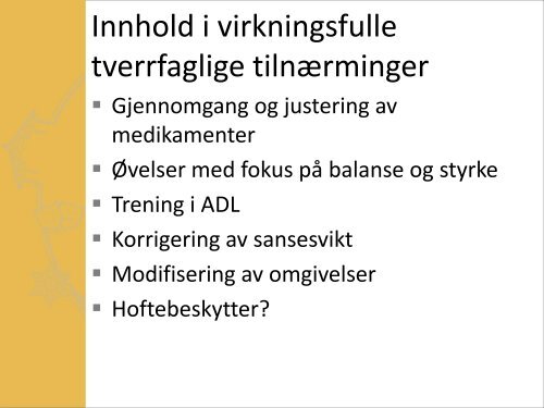 Hvordan kan vi forebygge funksjonssvikt hos eldre?