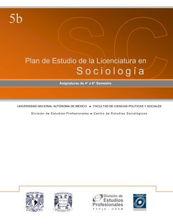Sociología - Centro de Estudios Sociológicos - UNAM