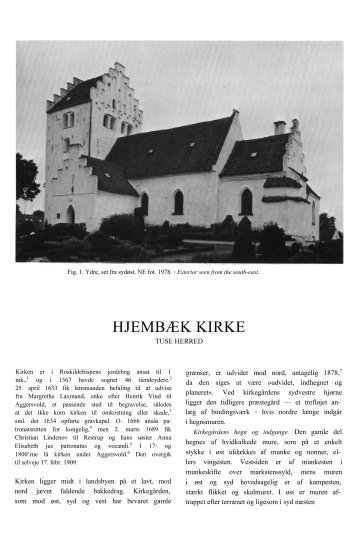 HJEMBÆK KIRKE - Danmarks Kirker - Nationalmuseet