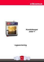 %rugsanvisning Kombidamper Joker T - Eloma