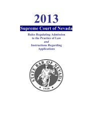 booklet - State Bar Of Nevada