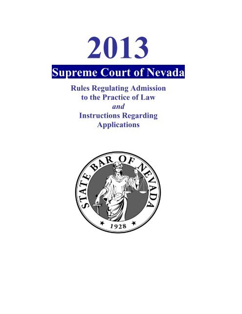 booklet - State Bar Of Nevada