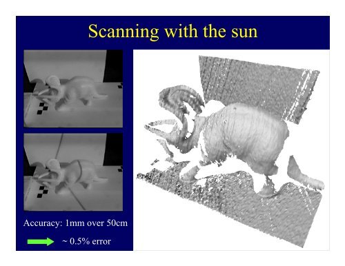 3D Acquisition Using Shadows