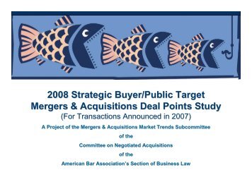 2008 Strategic Buyer/Public Target M&A Deal Points ... - Cooley LLP