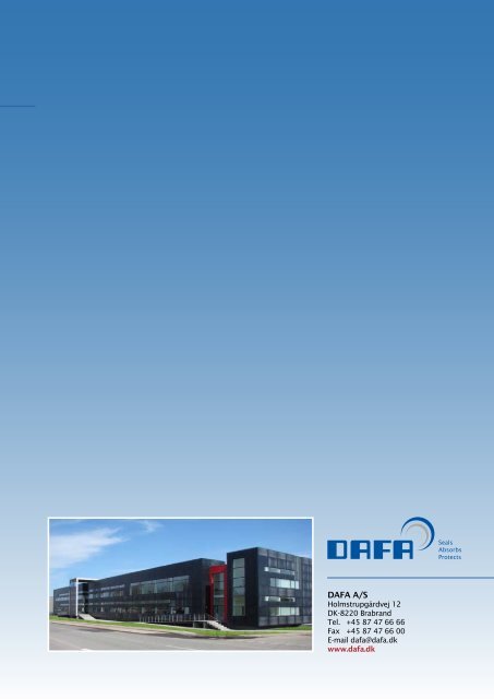 Supplier of high quality foam and rubber products to the wind ... - Dafa