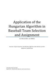 Application of the Hungarian Algorithm in Baseball Team Selection ...