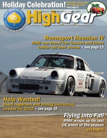 High Gear - Rocky Mountain Region Porsche Club - Porsche Club of ...