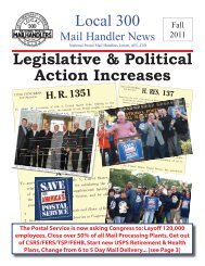 Local 300 Newsletter - Local 300 National Postal Mail Handlers Union