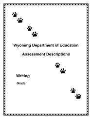 Writing Assessment Descriptions-Writing Scoring Guide Grade 6