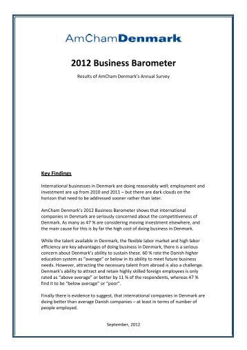 2012 Business Barometer - American Chamber of Commerce in ...