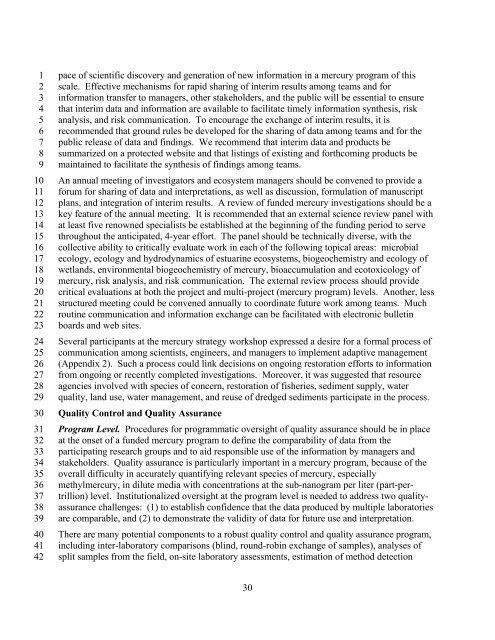 Mercury Strategy for the Bay-Delta Ecosystem - CALFED Bay-Delta ...