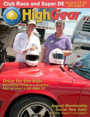 High Gear - Rocky Mountain Region Porsche Club - Porsche Club of ...