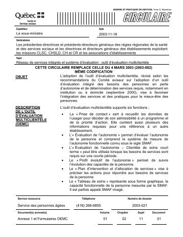 Le sous-ministre 2003-11-18 Les présidentes-directrices et ...