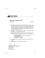 Publication 32 - Glossary of Postal Terms - Campus Life Services