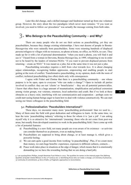 Reflections on Peacebuilding from Croatia - Berghof Handbook for ...