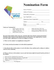 Nomination Form - Central Coast Commission for Senior Citizens