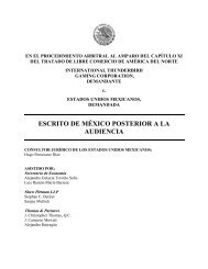 Escrito posterior a la audiencia de México - Secretaría de Economía
